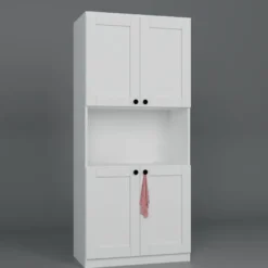 Aamiaiskaappi Linento Furniture Lucas, valkoinen