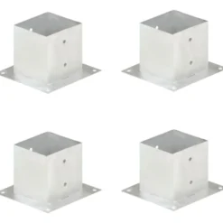 Aitatolpan jalat, 4kpl, galvanoitu, 141mm