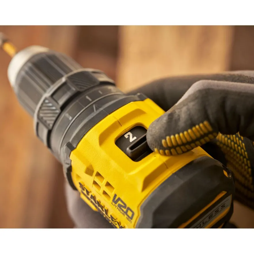 Akkuporakone Stanley Fatmax V20 SFMCD714D2T-QW, 18V, 2x2.0Ah ProStack-akuilla