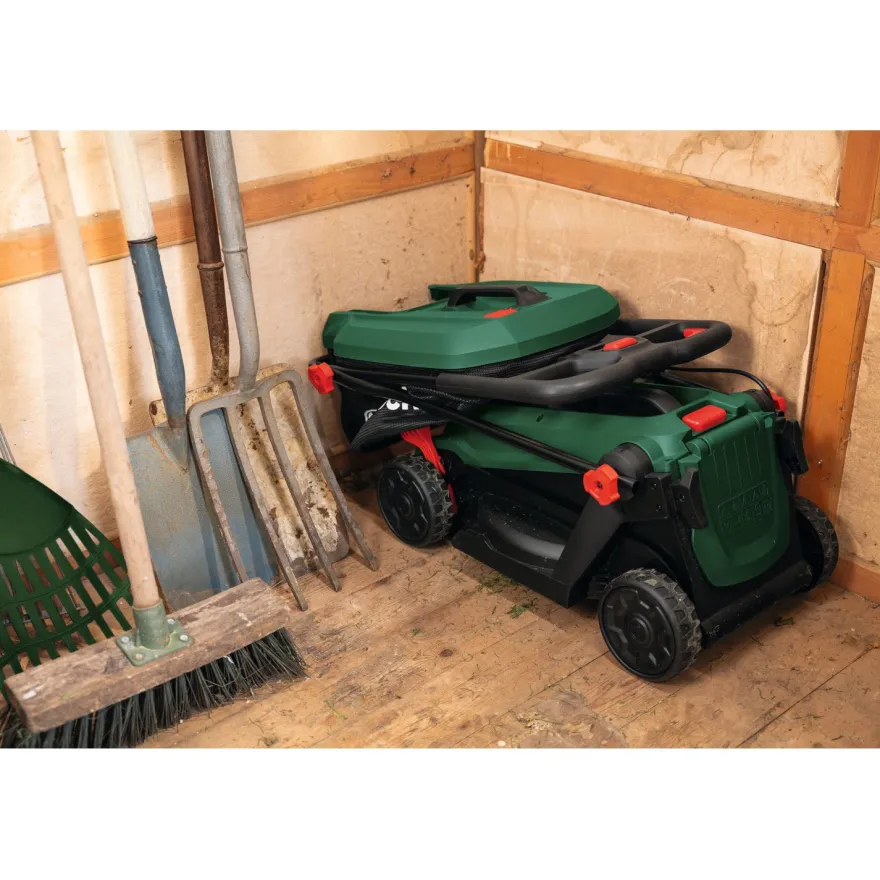 Akkuruohonleikkuri Bosch Rotak 18V-32 Set, 18V, 4.0Ah akulla + varaterä