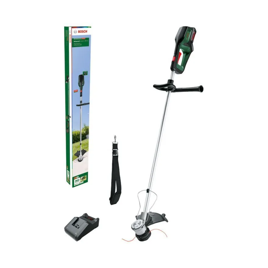 Akkutrimmeri Bosch AdvancedGrassCut 36-33, 36V, 2.0Ah akulla