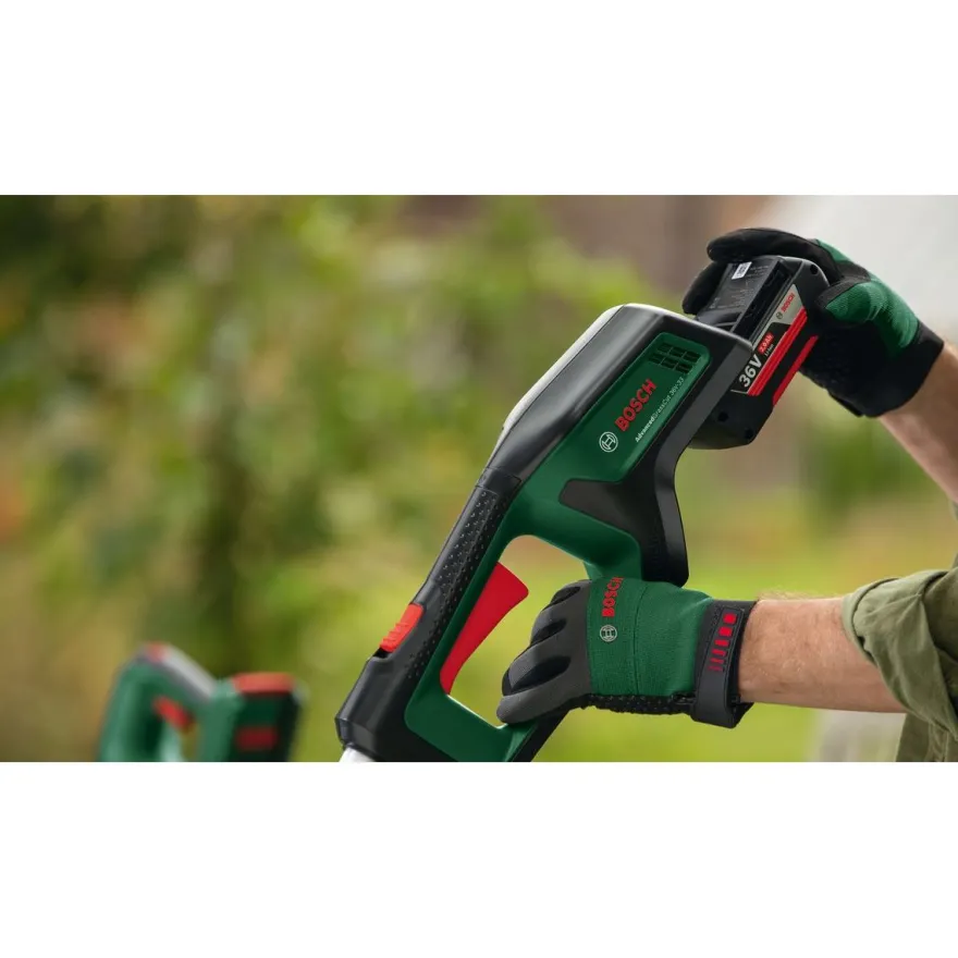 Akkutrimmeri Bosch AdvancedGrassCut 36-33, 36V, 2.0Ah akulla