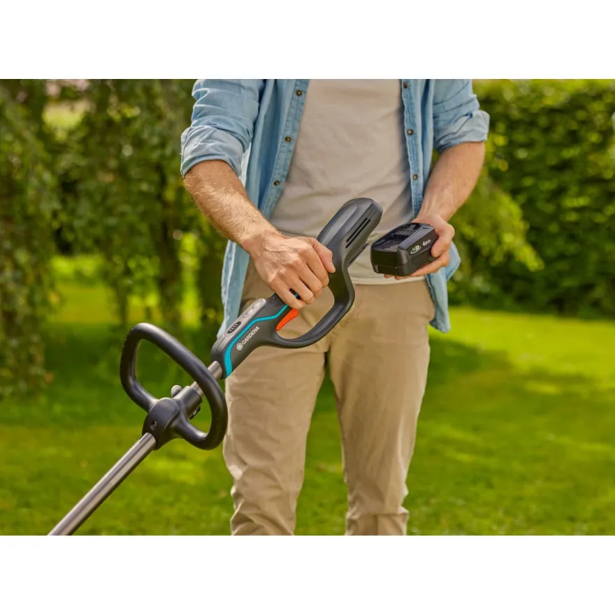 Akkutrimmeri Gardena PowerTrim 30/18V P4A Set, 18V, 4.0Ah akulla