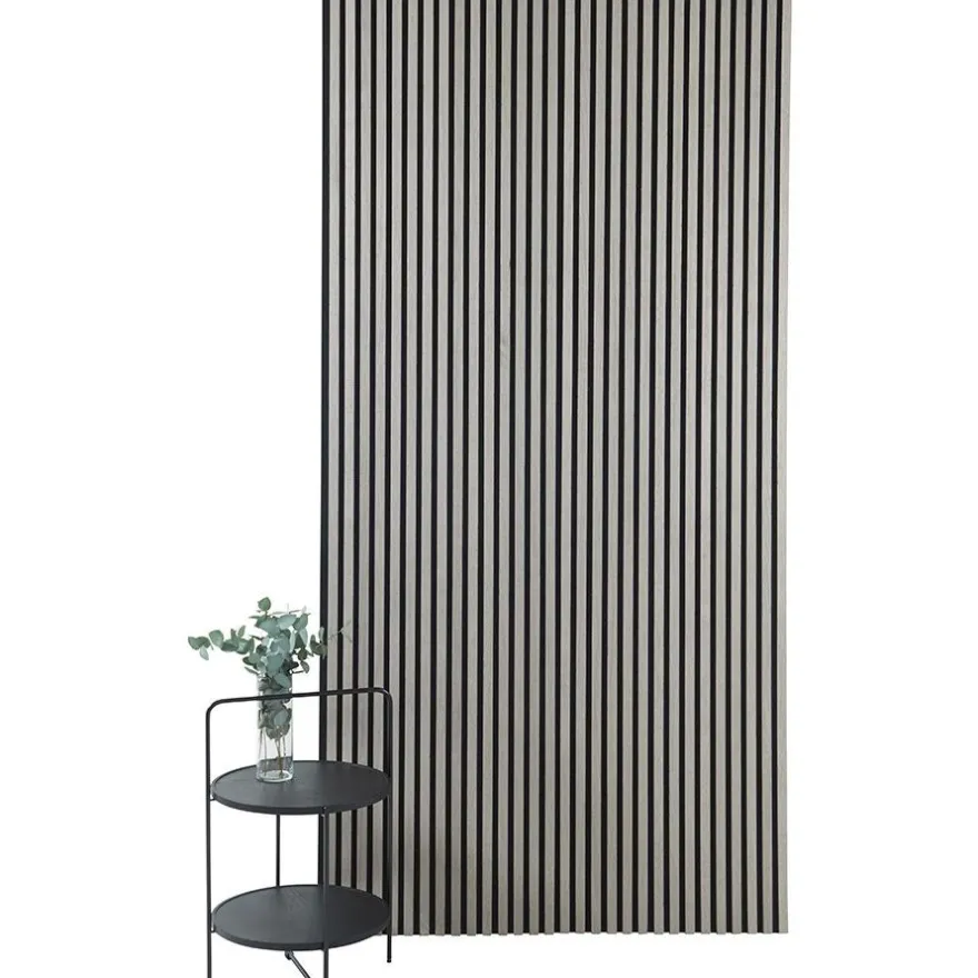 Akustiikkalevy Fibrotech Premium, 22x605x2440mm, harmaa tammi puuviilu
