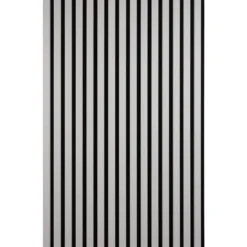 Akustiikkalevy Fog&Venø By Venø, 20x600x2400mm, mdf, vaaleanharmaa, musta huopa