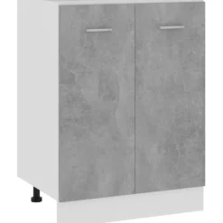 Alakaappi betoninharmaa 60x46x81,5 cm lastulevy