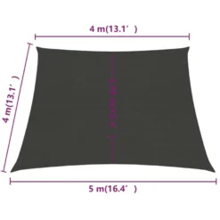 Aurinkopurje 160g/m² HDPE suunnikas eri kokoja ja värejä