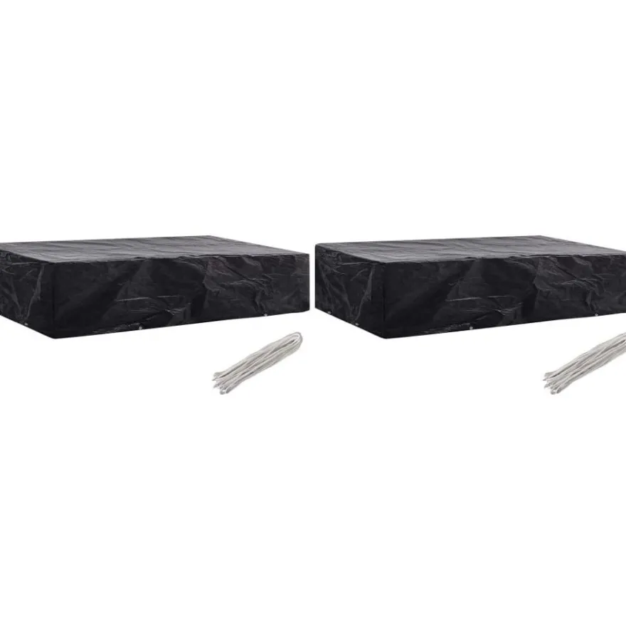 Aurinkotuolin suojat 2 kpl, 8 purjerengasta, 218x77x55 cm