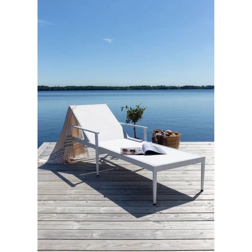 Aurinkotuoli Venture Home Break valkoinen
