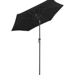 Aurinkovarjo musta 200x211 cm alumiini