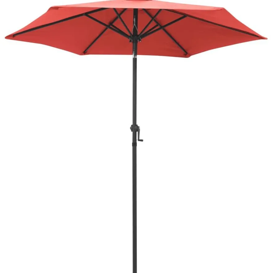 Aurinkovarjo terrakotta 200x211 cm alumiini