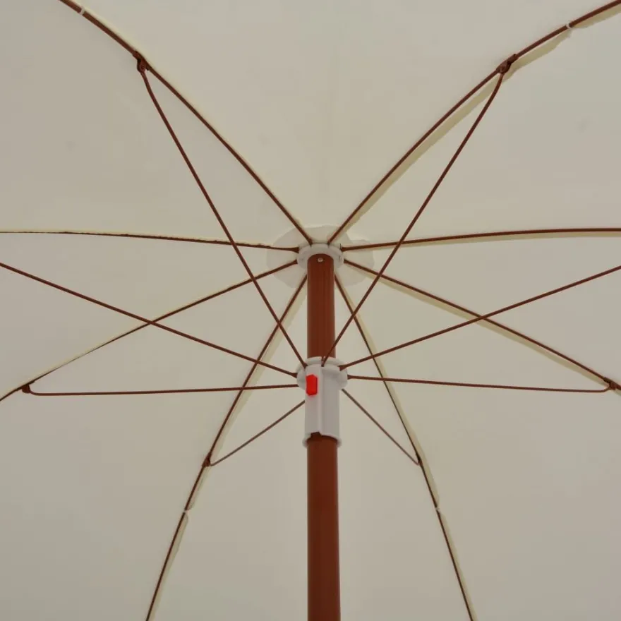 Aurinkovarjo terästanko 240 cm hiekka