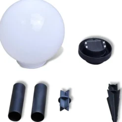 Aurinkovoima pallovalo maapiikillä led 20 cm 3 kpl