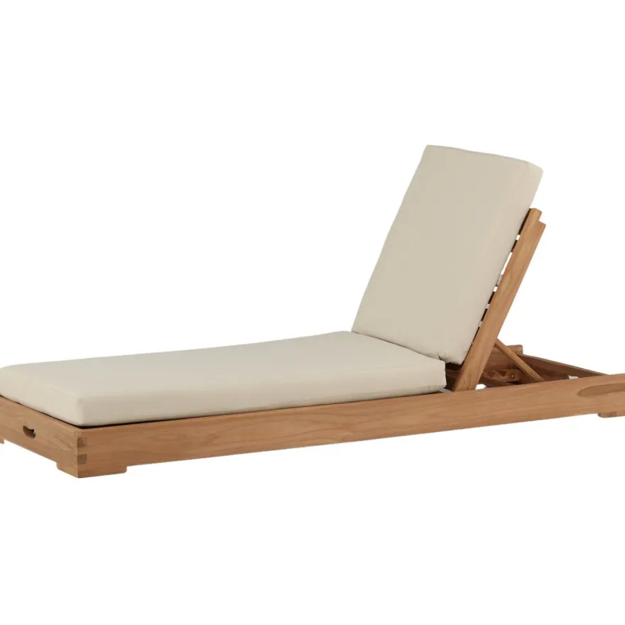 Aurinkovuode Venture Home Sunbed, 200cm, tiikki/beige