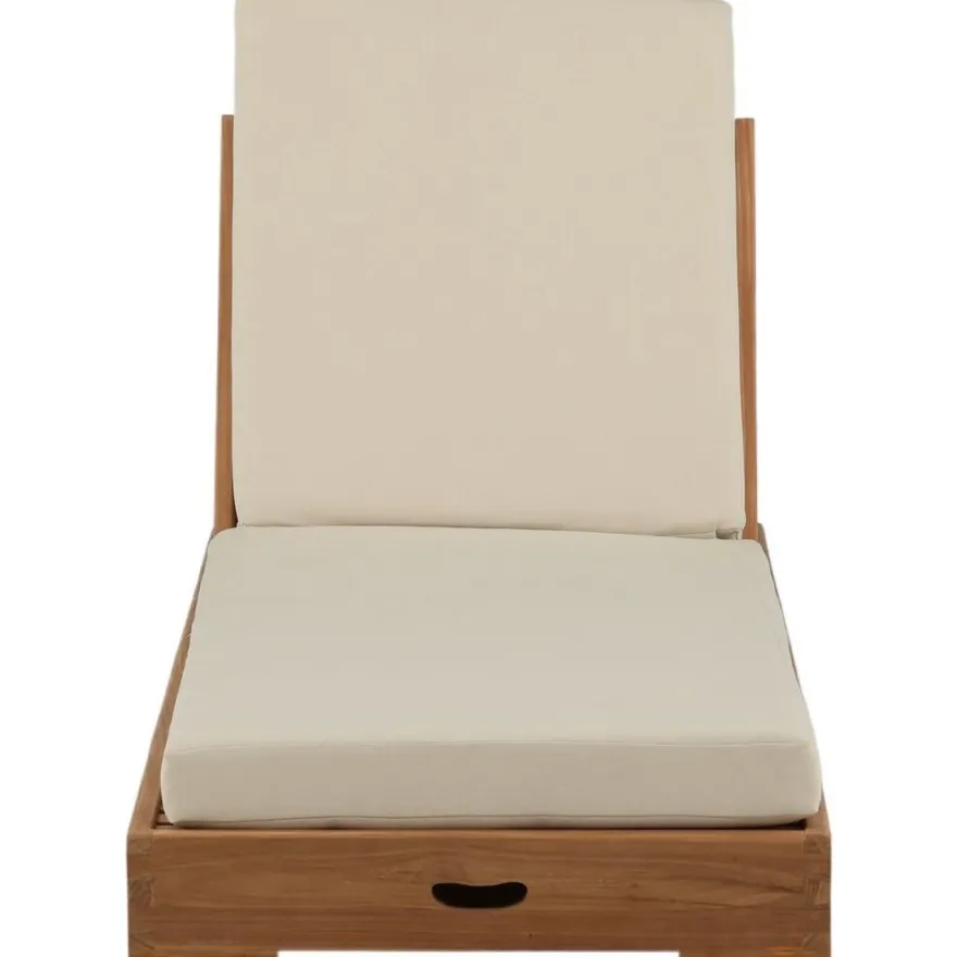 Aurinkovuode Venture Home Sunbed, 200cm, tiikki/beige