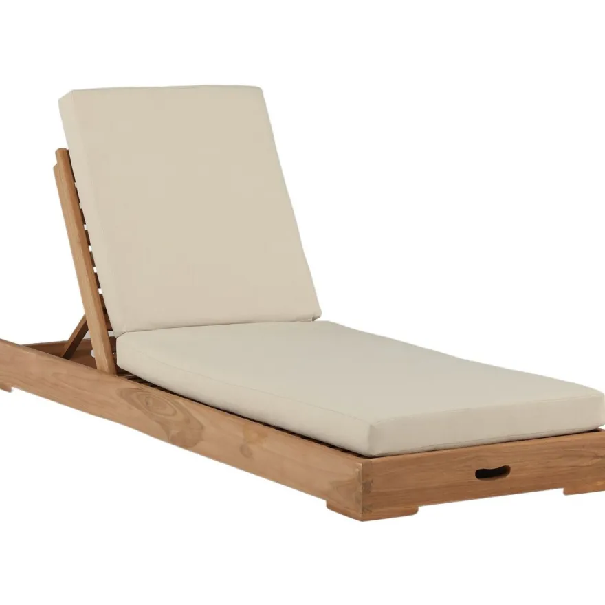 Aurinkovuode Venture Home Sunbed, 200cm, tiikki/beige