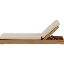 Aurinkovuode Venture Home Sunbed, 200cm, tiikki/beige
