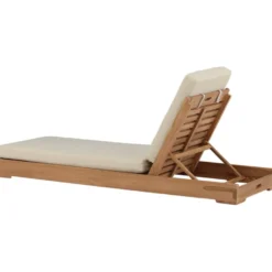 Aurinkovuode Venture Home Sunbed, 200cm, tiikki/beige