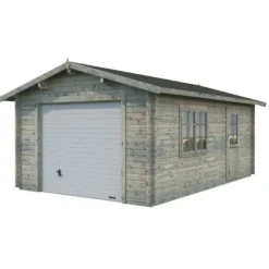 Autotalli Palmako Roger, nosto-ovella, 19m² FR44-3857-2