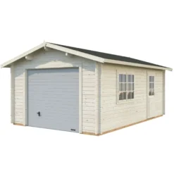 Autotalli Palmako Roger, nosto-ovella, 19m² FR44-3857-2