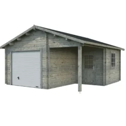 Autotalli Palmako Roger, nosto-ovella, 21,9+5,2m²
