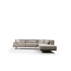 Avokulmasohva Linento Furniture Bentley, oikea, beige