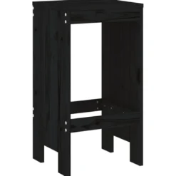 Baarijakkarat 2 kpl musta 40x36x75 cm, mänty