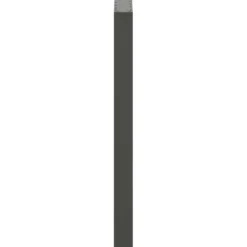 Baaripöydän jalat U-muotoiset 2 kpl 50x(100-101) cm teräs (13234)