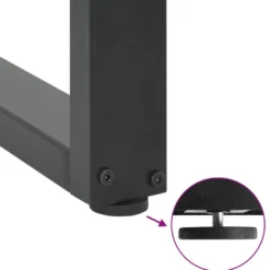 Baaripöydän jalat U-muotoiset 2 kpl 50x(100-101) cm teräs (13234)