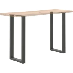 Baaripöydän jalat U-muotoiset 2 kpl 50x(100-101) cm teräs (13234)