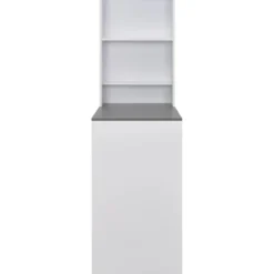 Baaripöytä kaapilla 115x59x200 cm valkoinen