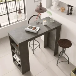 Baaripöytä Linento Furniture ST1, kivikuosi, harmaa