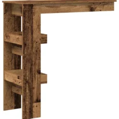 Baaripöytä Seinäkiinnitettävä vanha puu 102x45x103,5cm tekninen puu (56860)
