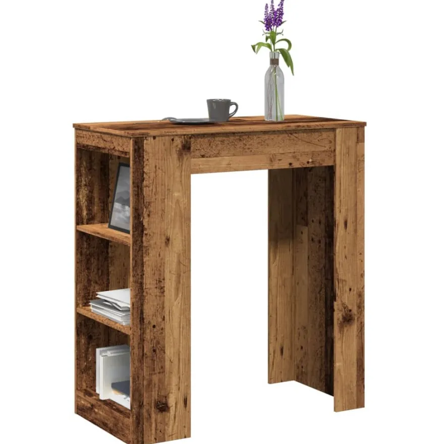 Baaripöytä teknisestä puusta, 95x47x103,5 cm, eri värejä ja malleja (42973)