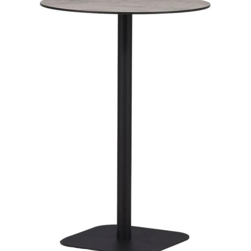 Baaripöytä Venture Home Milano, ø70cm, harmaa/musta
