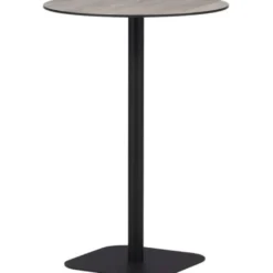 Baaripöytä Venture Home Milano, ø70cm, harmaa/musta