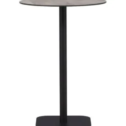 Baaripöytä Venture Home Milano, ø70cm, harmaa/musta