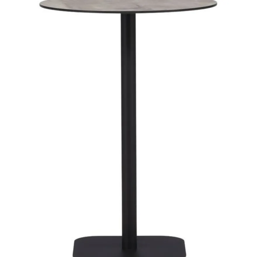 Baaripöytä Venture Home Milano, ø70cm, harmaa/musta