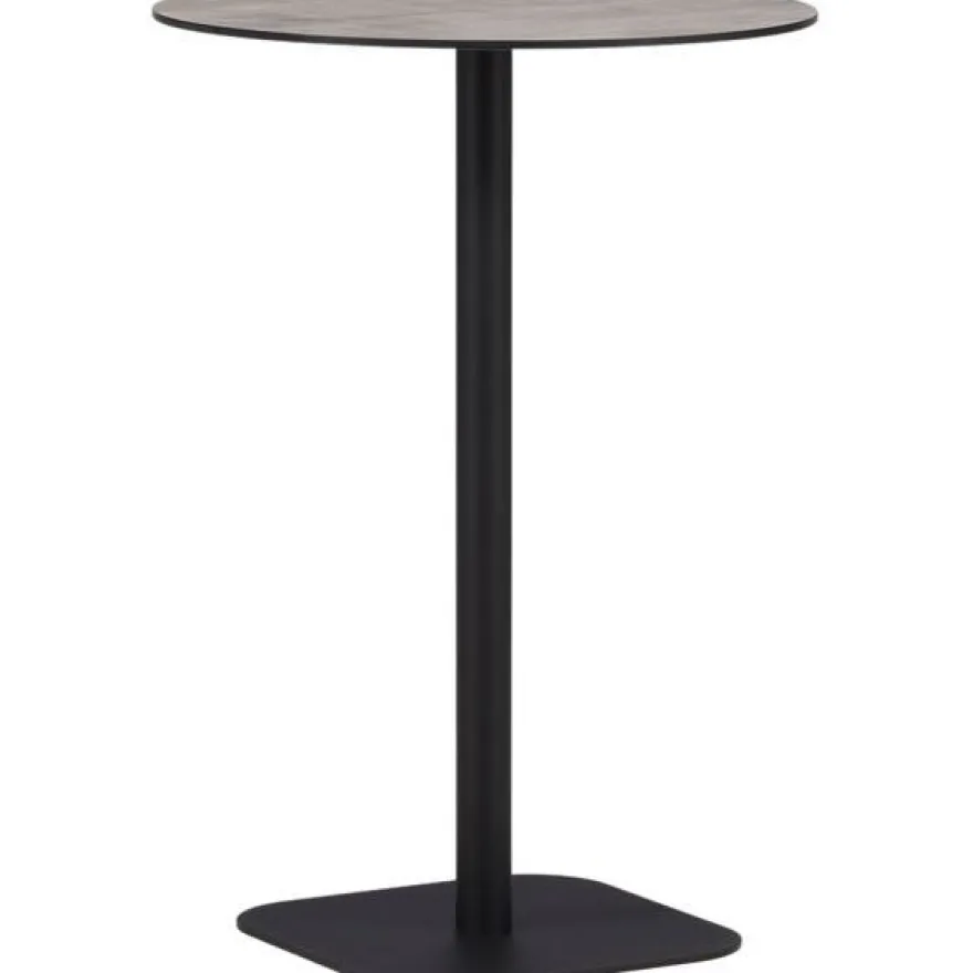 Baaripöytä Venture Home Milano, ø70cm, harmaa/musta