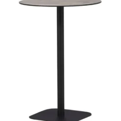 Baaripöytä Venture Home Milano, ø70cm, harmaa/musta