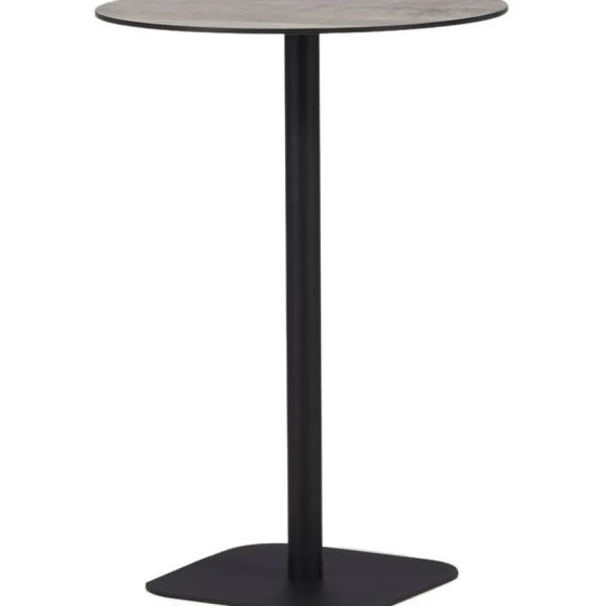 Baaripöytä Venture Home Milano, ø70cm, harmaa/musta