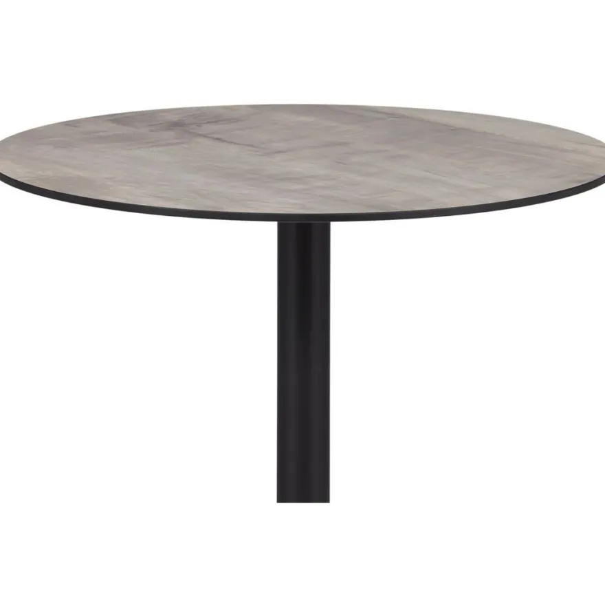 Baaripöytä Venture Home Milano, ø70cm, harmaa/musta