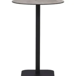 Baaripöytä Venture Home Milano, ø70cm, harmaa/musta