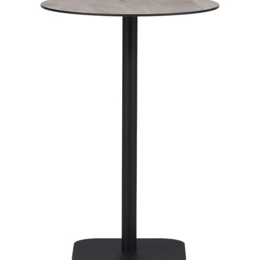 Baaripöytä Venture Home Milano, ø70cm, harmaa/musta