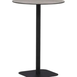 Baaripöytä Venture Home Milano, ø70cm, harmaa/musta
