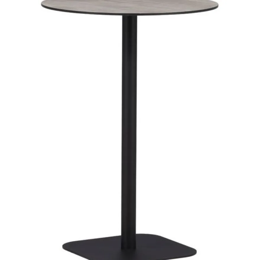 Baaripöytä Venture Home Milano, ø70cm, harmaa/musta