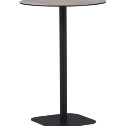 Baaripöytä Venture Home Milano, ø70cm, harmaa/musta