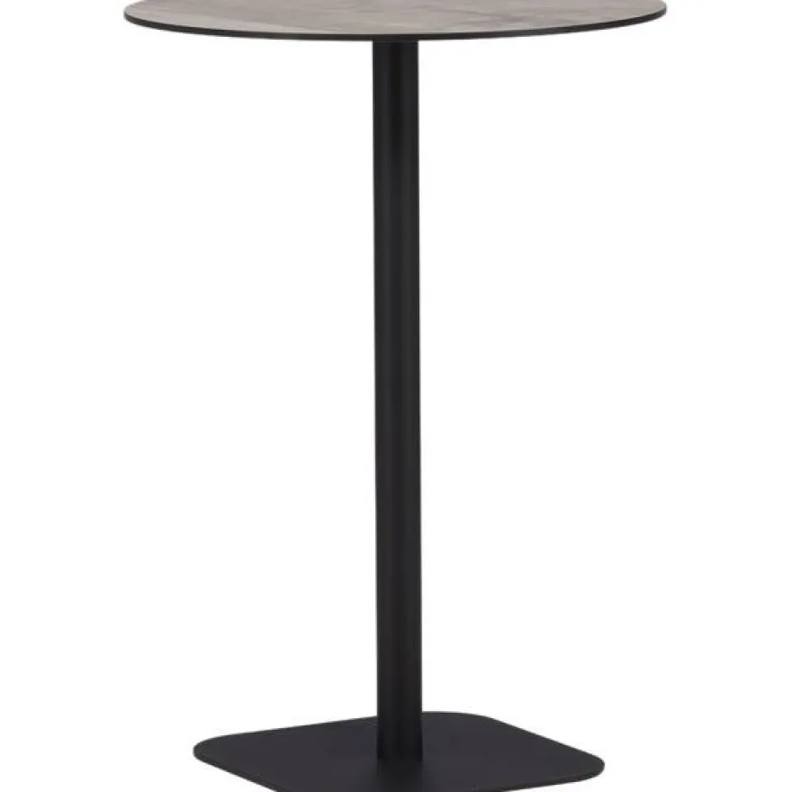 Baaripöytä Venture Home Milano, ø70cm, harmaa/musta