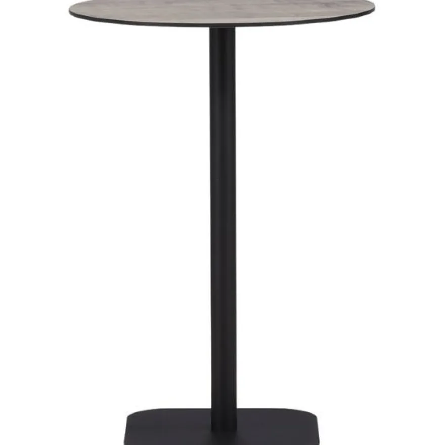 Baaripöytä Venture Home Milano, ø70cm, harmaa/musta