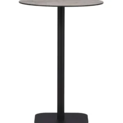 Baaripöytä Venture Home Milano, ø70cm, harmaa/musta